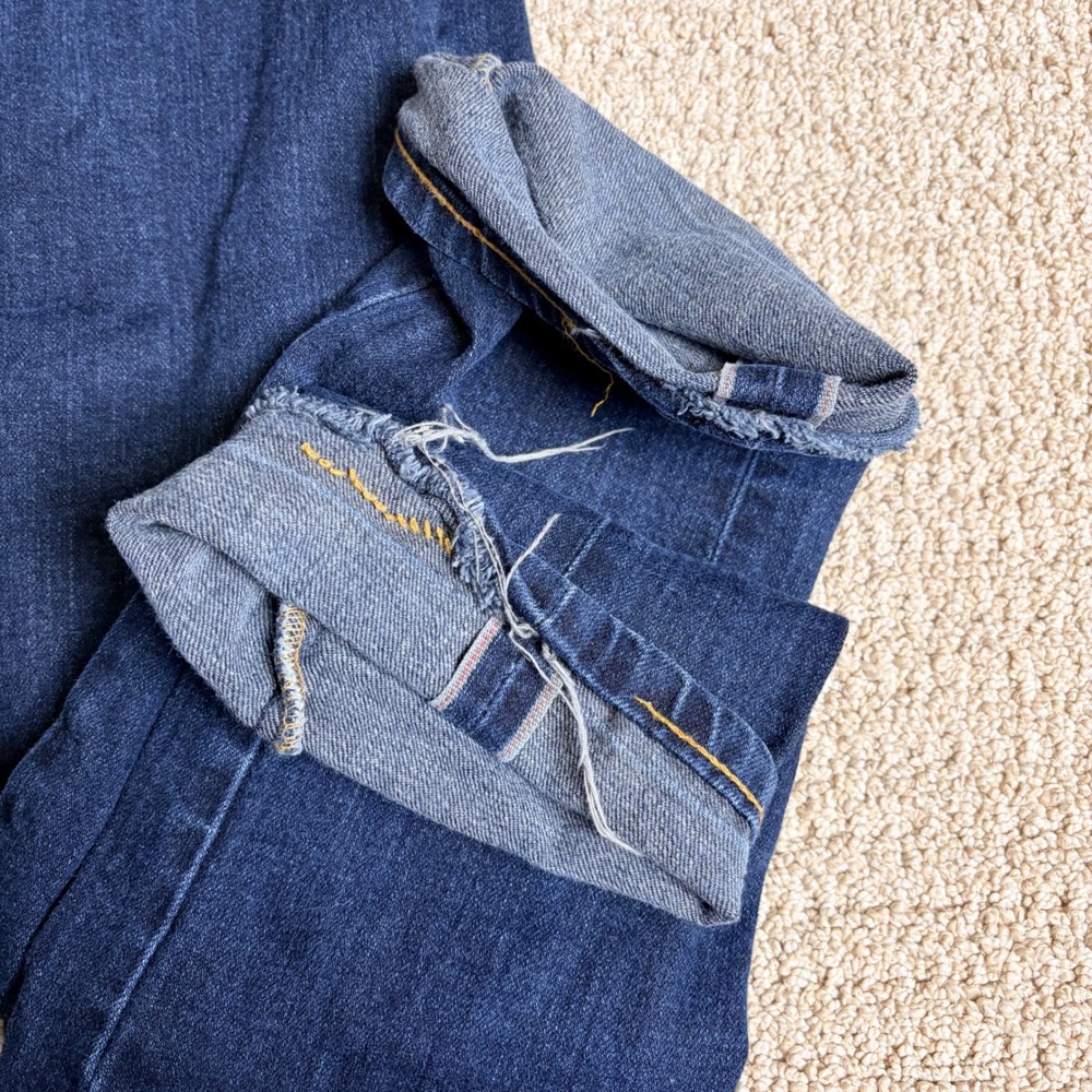 Naked & Famous Stacked Guy Deep Indigo Stretch Selvedge Jeans Blue 38 (36x30) - Picture 2 of 8